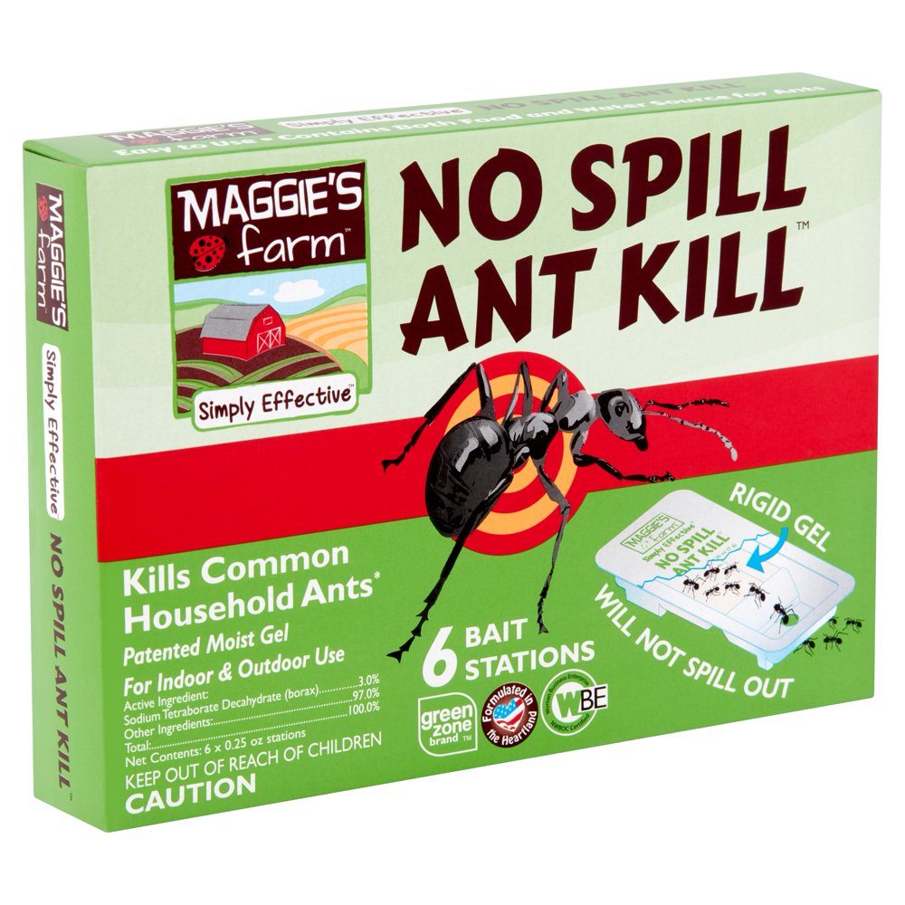 Maggie's Farm Simply Effective No Spill Ant Kill, 0.25 oz, 6 count