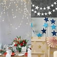 thumbnail image 2 of Farfi 4m Long Star String Paper Garland for Wedding Birthday Party Baby Shower Decor (Blue,13 ft), 2 of 12