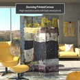 thumbnail image 2 of Red Lantern 6 ft. News Report Canvas Room Divider, 3 Panel, Freestanding, Multicolor, 2 of 5