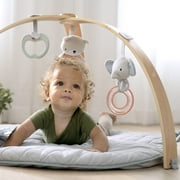 Ingenuity Cozy Spot Reversible Infant Baby Activity Gym & Tummy Time Play Mat with Self Storage