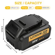 For DEWALT DCB206-2 20 Volt Max XR 6.0AH Lithium Ion Premium Battery
