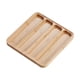 thumbnail image 2 of Organizador de correas de reloj de madera, resistente al polvo, ahorra espacio, estuche de almacenamiento para correas de reloj 4 cuadrícula, 2 of 9