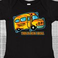 thumbnail image 4 of Inktastic How I Roll School Bus Boys or Girls Baby Bodysuit, 4 of 5