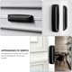 thumbnail image 3 of BESTYASH 2Pares Manijas Adhesivas Para Puertas De Plástico Negro Para Muebles Y, 3 of 8