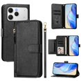 thumbnail image 1 of FOXDOCK Funda Tipo Cartera para Honor Magic8 Pro Air Cuero PU con Cremallera y Correa de Muñeca, Ranuras para Tarjetas, Soporte Plegable, Cierre Magnético, 1 of 5