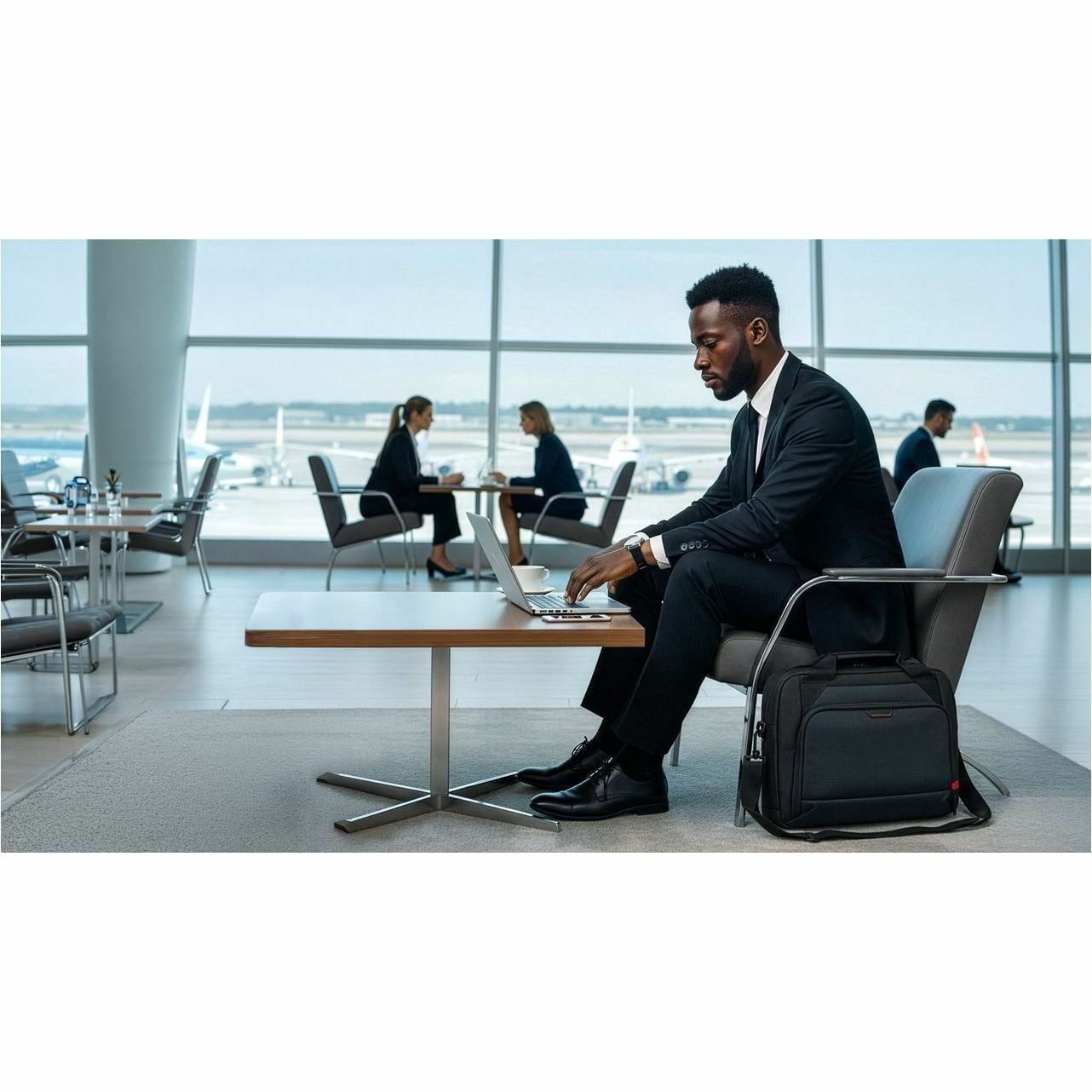 Targus Classic EcoSmart CN414GL Carrying Case (Briefcase) for 13" to 14" Notebook, Black, TAA Compliant