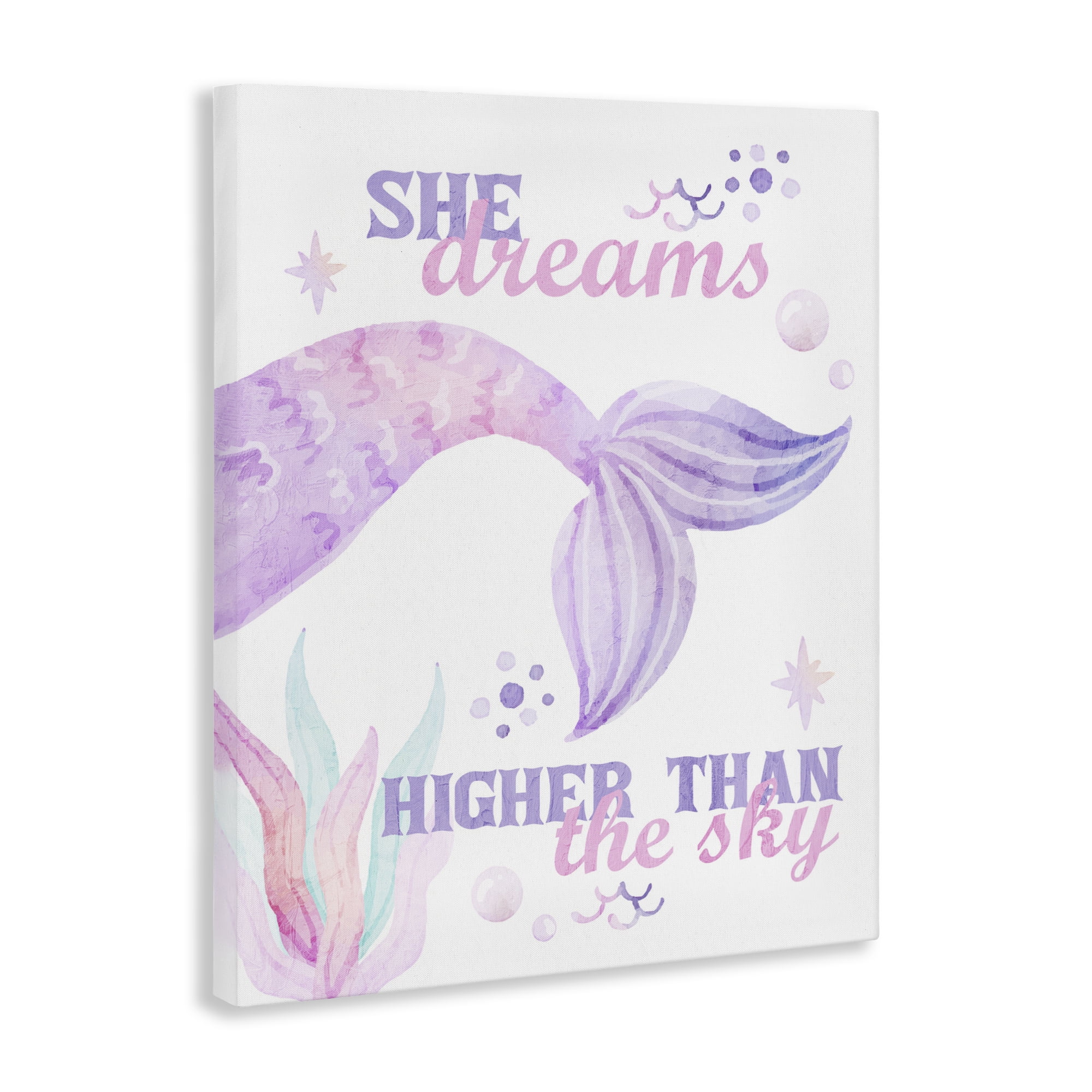 She Dreams Higher Than The Sky Canvas Wall Art, design by Kim Allen