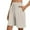 Beige, variant on Wyobmus Womens Linen Summer Shorts Casual Bermuda High Waist Drawstring Shorts Dressy Wide Leg Mid Length Short With Pocket S-2X Black