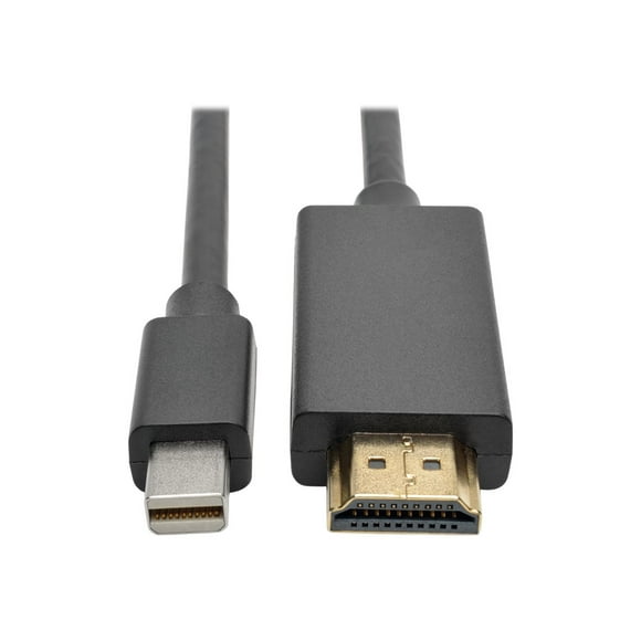 Eaton Tripp Lite Series Mini DisplayPort to HDMI Active Adapter Cable (M/M), 1080p, 3 ft. (0.9 m) - Adapter cable - Mini DisplayPort male to HDMI male - 3 ft - black - molded