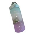 thumbnail image 2 of Taza con marcador de tiempo, jarra portátil motivacional grande de 2000 ML, botella de agua con colador extraíble, uso conveniente, 2 of 3