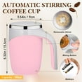 thumbnail image 2 of Auto Stirring Coffee Mug,Automatic Magnetic Stirring Coffee Mug, Magnetic Stirring Cup Rotating Home Office Travel Mixing Cups,Stainless Steel Self Mixing Mug for Coffee/Milk/Tea/Hot Chocolat, 2 of 12