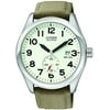 Citizen Men's BV1080-18A Eco-Drive Sport White Dial Nylon Strap Watch