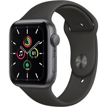 Restored Apple Watch SE (GPS, 44mm) - Space Gray Aluminum Case with Black Sport Band (Refurbished)