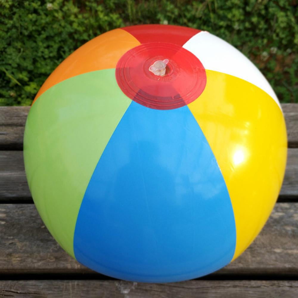 30cm/12"PVC Color Inflatable Ball Children Play Water Polo Beach Toy Ball 