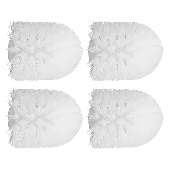 FELTECHELECTR Universal Toilet Brush Replacement Head White Plastic for Bathroom Accessory 3.5X3.1X3.1in