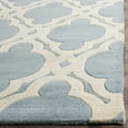 thumbnail image 3 of SAFAVIEH Chatham Karina Geometric Wool Area Rug, Blue/Ivory, 8' x 10', 3 of 8