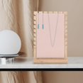 thumbnail image 4 of Jewelry Display Stand, Wooden Board, Vertical with Base Storage Holder, for Show StyleC-Beige, 4 of 8