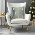 thumbnail image 2 of Old World Christmas Square Decorative Holiday Pillow, Gold Tree Motif, 18in, 2 of 2
