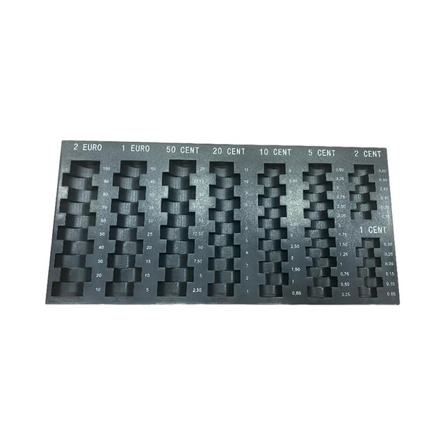 mmirethe Boîte de Rangement Euro Plateau à Argent Distributeur de Rangement Noir