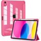 thumbnail image 1 of Funda compatible con iPad de 10.ª generación (2022, 10,9 pulgadas) - [Ultradelgada] Funda transparente a prueba de golpes con portalápices integrado y función de encendido y apagado automático, 1 of 5