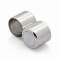 thumbnail image 3 of 5 set Column Brass Magnetic Clasps with Glue-in Ends Platinum 20x11mm Hole: 10mm, 3 of 3