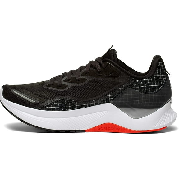 Saucony Mens Endorphin Shift 2 Running Shoe, Black/White, 12.5