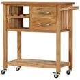 thumbnail image 2 of vidaXL Kitchen Trolley 31.5"x17.7"x35.8" Solid Wood Acacia, 2 of 3