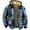 Blue, variant on Mens Jacket Coat Print Hooded Soft Cozy Athletic Street Fashion Comfort Fit Mens Jackets Y2K,Brown,S