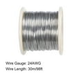 thumbnail image 2 of Uxcell 24 Gauge Resistance Wire Wrapping, 98ft Heating Resistor Wires, 2 of 4