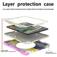 thumbnail image 4 of Dteck Kids Case for iPad Air 11 inch 2025/2024,Heavy Duty Silicone Cover with Stable Kickstand, Multi-Functional Grip, Carrying Strap, Pencil Holder for iPad Air 11-in. M3/M4,Colorful/Purple, 4 of 11