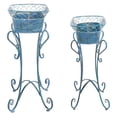 thumbnail image 3 of Safavieh Hendrick Outdoor Patio Planters - Antique Blue, 3 of 9