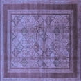 thumbnail image 1 of Ahgly Company Indoor Square Oriental Blue Industrial Area Rugs, 7' Square, 1 of 4