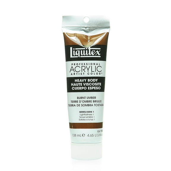 Liquitex Professional Heavy Body Acrylic Color, 4.65 oz., Burnt Umber