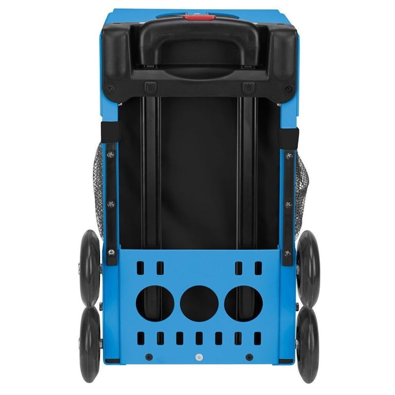 ZUCA Sk8ter Block Sport Bag, Blue Frame, Flashing Wheels, Durable