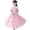 Pink, variant on Elegant Chinese Traditional Girls Dress Gown with Floral Embroidery for Fitness Home and Everyday Occasions