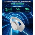 thumbnail image 5 of Restored Edifier W830NB Wireless Over Ear Headphones with -45dB Active Noise Cancelling, 94H Playtime, LDAC Hi-Res Sound, Spatial Audio, Fast Charging, Multipoint Connection, Bluetooth V5.4 - White (Refurbished), 5 of 9