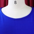thumbnail image 6 of AURA Womens Midi Pencil Dress High Waist Ruffle Short Sleeve Round Neck Solid Color S XXXL, 6 of 8