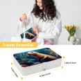 thumbnail image 5 of Sea Lion Portable PU Leather Jewelry Organizer Box with Removable Compartment, 5 of 6