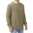 thumbnail image 6 of Iceglad Men's Crewneck Sweater Soft Cotton Rib Knit Casual Long Sleeve Classic Pullover Sweater, 6 of 7