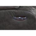thumbnail image 6 of Gray Faux Leather Power Reclining Loveseat with LED Feature | Easy Recline, Personalized Comfort in Living Space | Luxurious Pebbled Faux Leather | Integrated Cup Holders for Beverage Convenience, 6 of 6