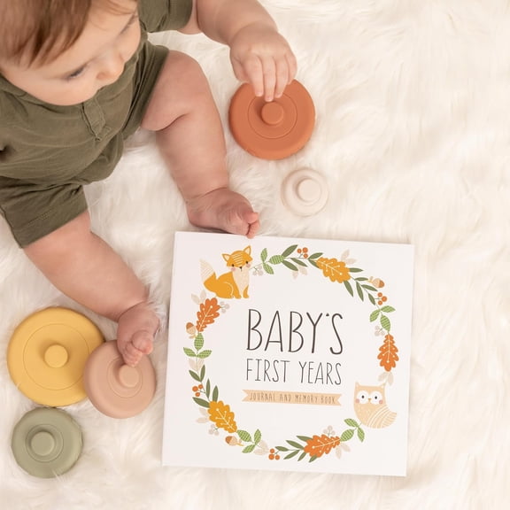 Gender-Neutral Baby Memory Book - Timeless First 5-Year Keepsake, Milestone Scrapbook for Boys/Girls (Birth to 5)