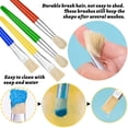 thumbnail image 3 of Large Washable Chubby Paint Brushes for Kids, Versatile Preschool Paint Brushes with No Shed Bristle, 3 of 7