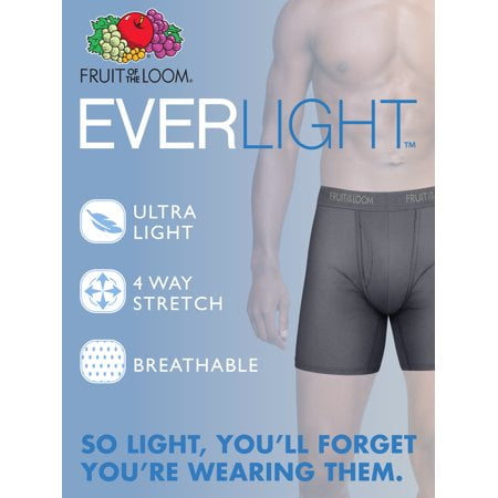 fruit of the loom everlight boxer briefs long leg