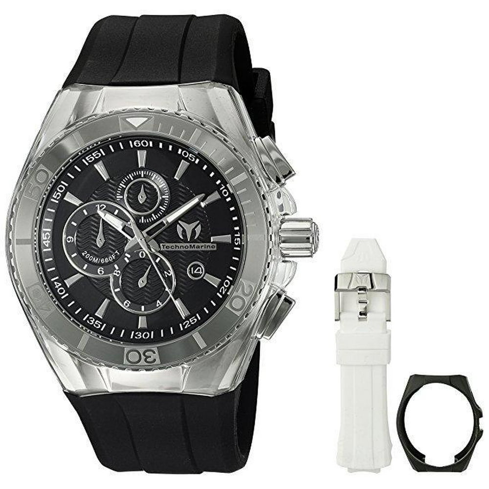 TechnoMarine Technomarine Men's TM115042 Watch Black & Silver Cruise