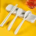 thumbnail image 5 of Walbest 1 Sets Microwave Ramen Cooker Bowl Set Quick Ramen Cooker with Handles, Ramen Noodle Cooker with Spoon Chopsticks Fork College Dorm Room Apartment Essentials for Girls and Boys, 5 of 7