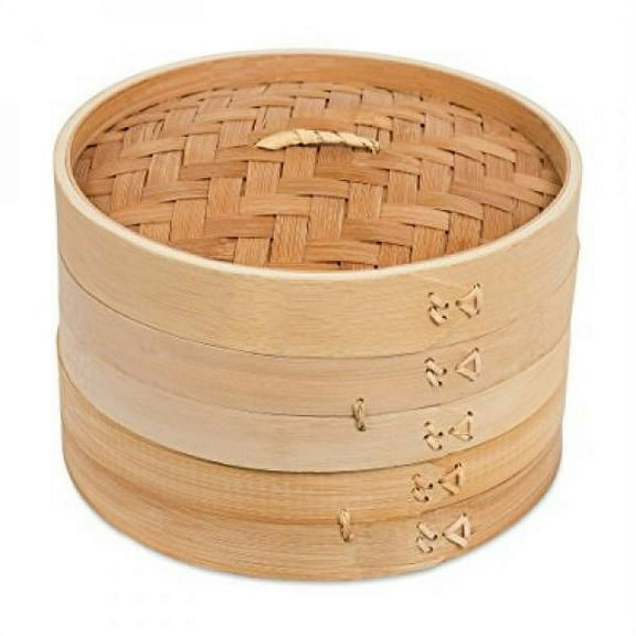BirdRock Home 8" Bamboo Steamer for Cooking