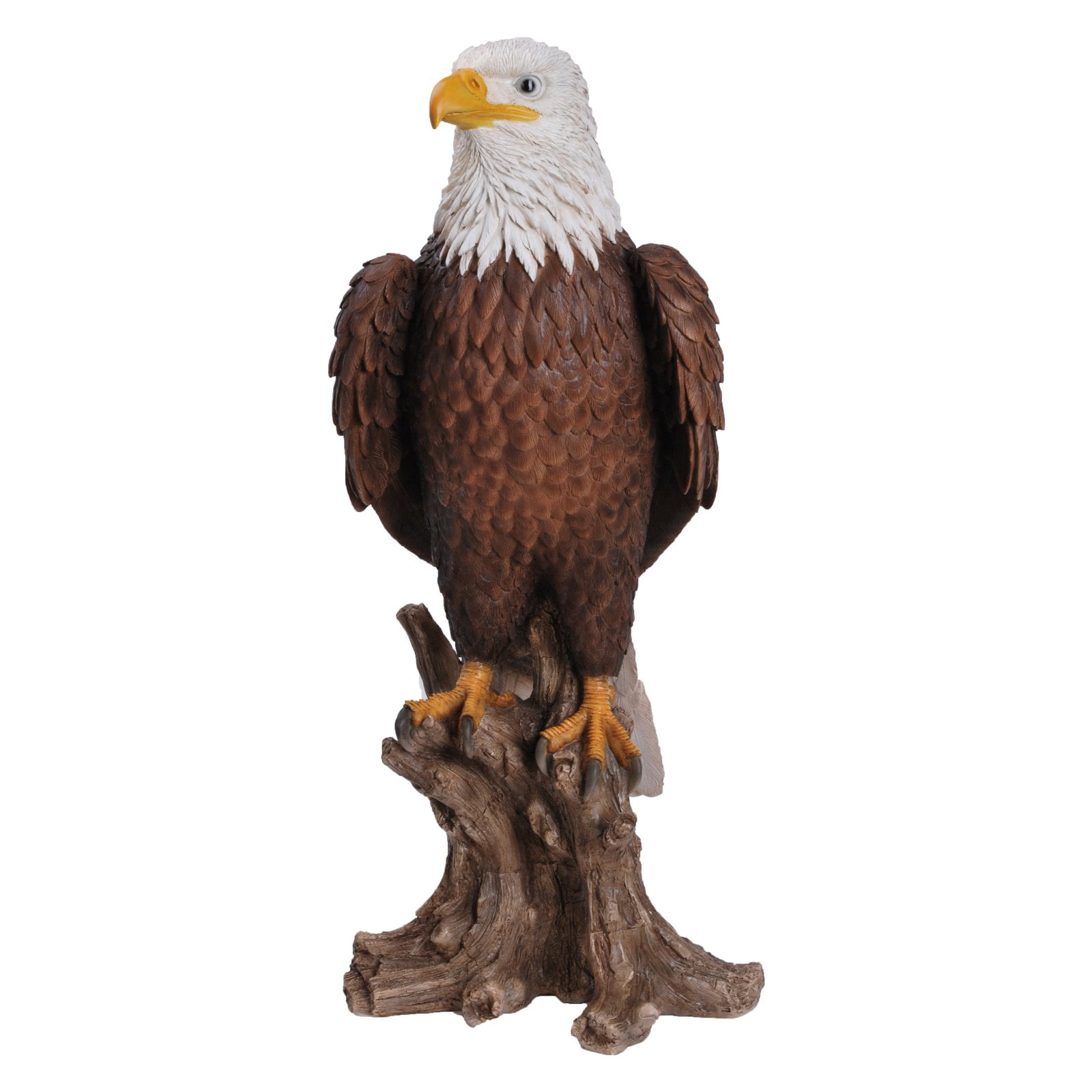 HI-LINE GIFT LTD. LARGE BALD EAGLE ON STUMP STATUE