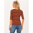 thumbnail image 4 of DARING DIVA Women's Halloween Costume 1/2 Sleeve Floral Top XL Orange Navy Blue, 4 of 6