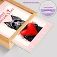 thumbnail image 4 of Happy Valentine's Day Scottish Terrier Brings Love Heart Acrylic Plaque with Wood Photo Frame Box Scottie Dog Lover Gifts Light Box - 02028, 4 of 5