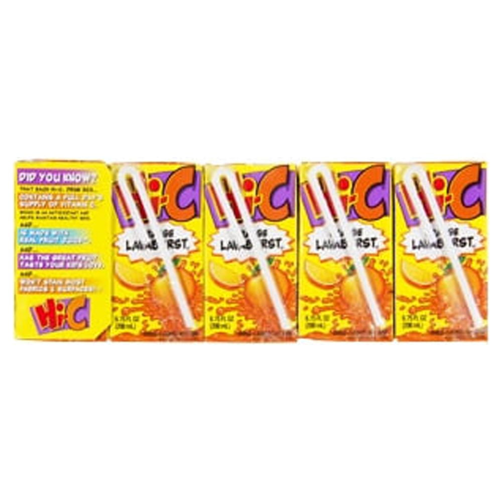 Hi-C Orange Lavaburst Fruit Juice, 6.75 Fl. Oz., 10 Count